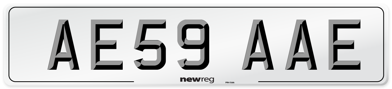 AE59 AAE Number Plate from New Reg